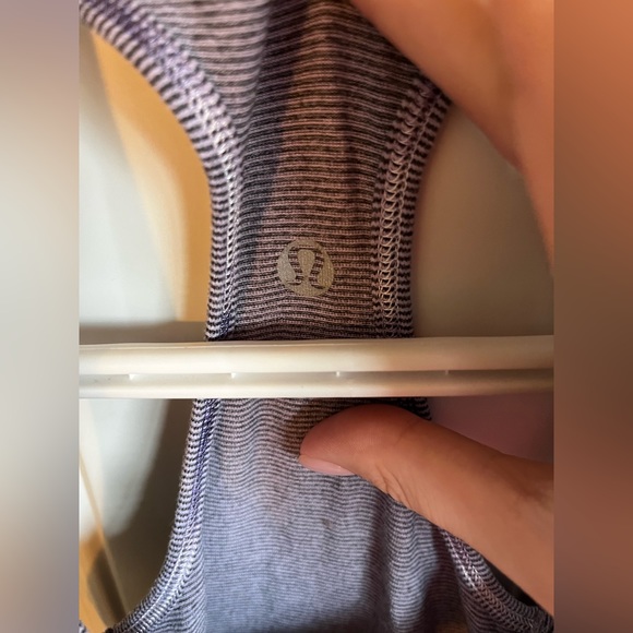 Lululemon | Purple Stripped Tank Top - Picture 3 of 7